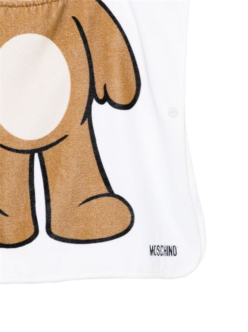 Poncho unisex Moschino Baby bianco MOSCHINO BABY | MUX05OLGA2410101